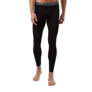 NEW. 32 Degrees Heat Mens Black‎ Base Layer Long Underwear Thermal Pants Size S